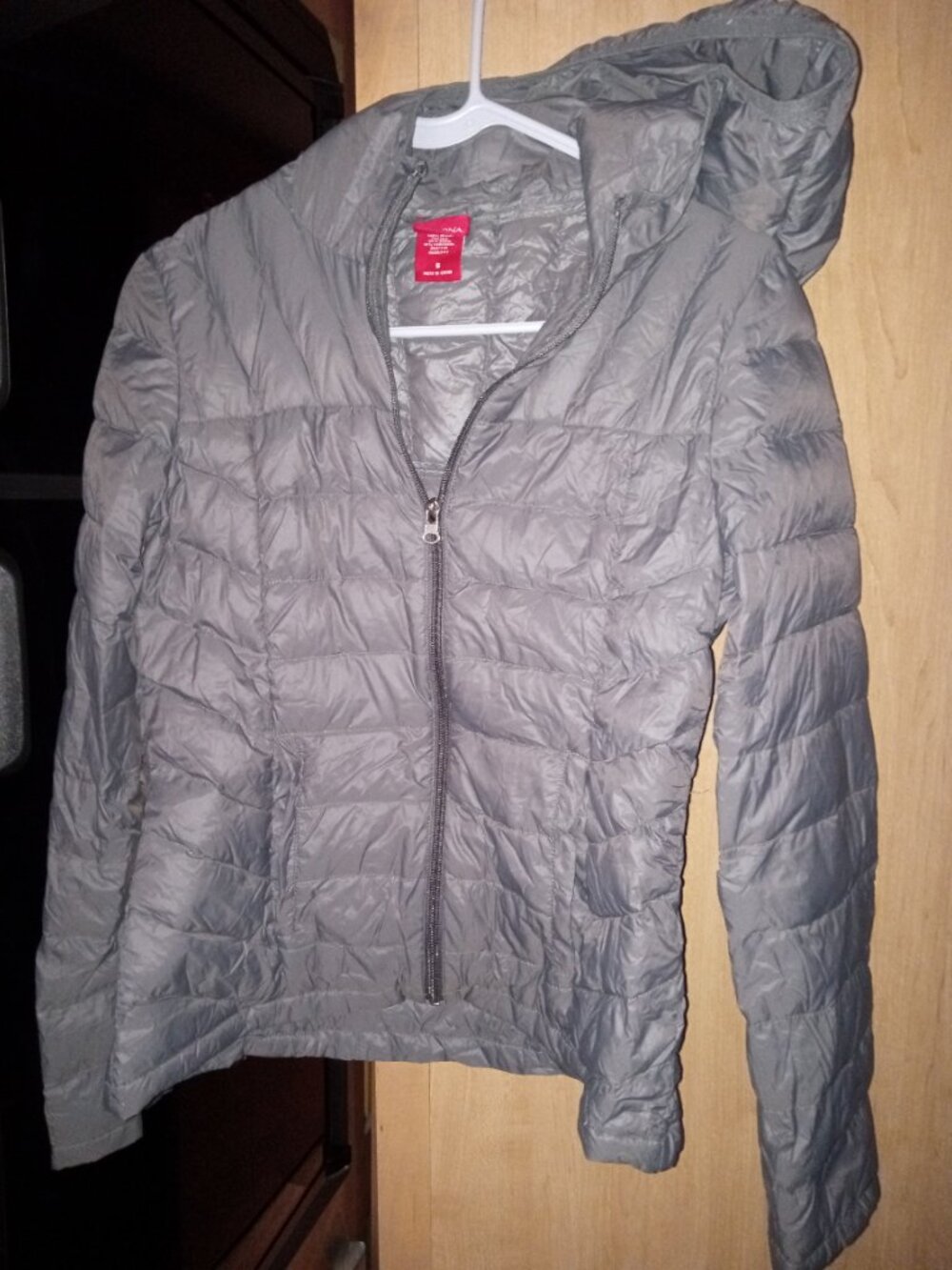 UNWORN hooded packable down jacket women's ~ lightweight warm ~ survival gear